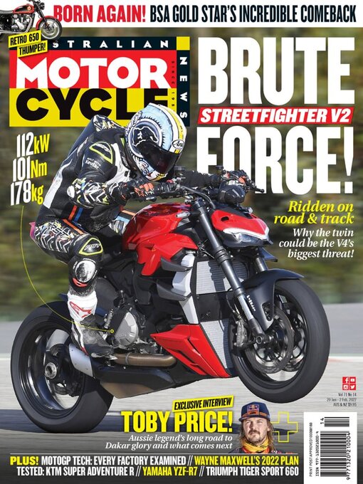 Cover image for Australian Motorcycle News: Vol 71 Issue 14
